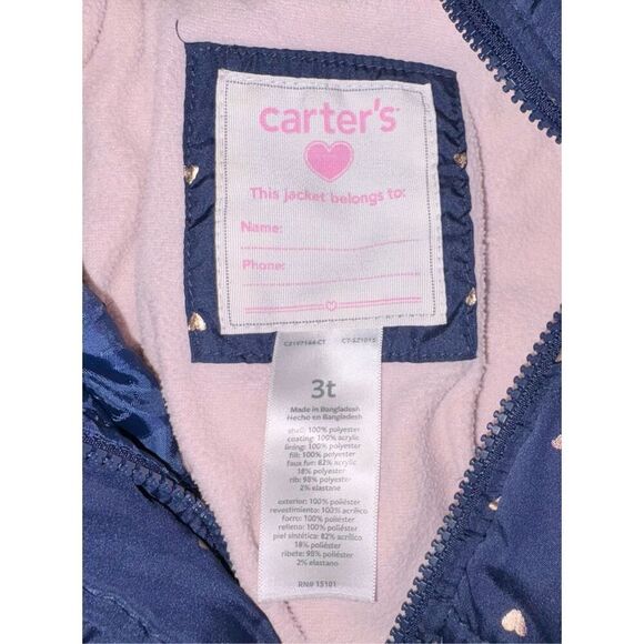 Carter’s Toddler Hooded Winter Coat - Picture 5 of 5